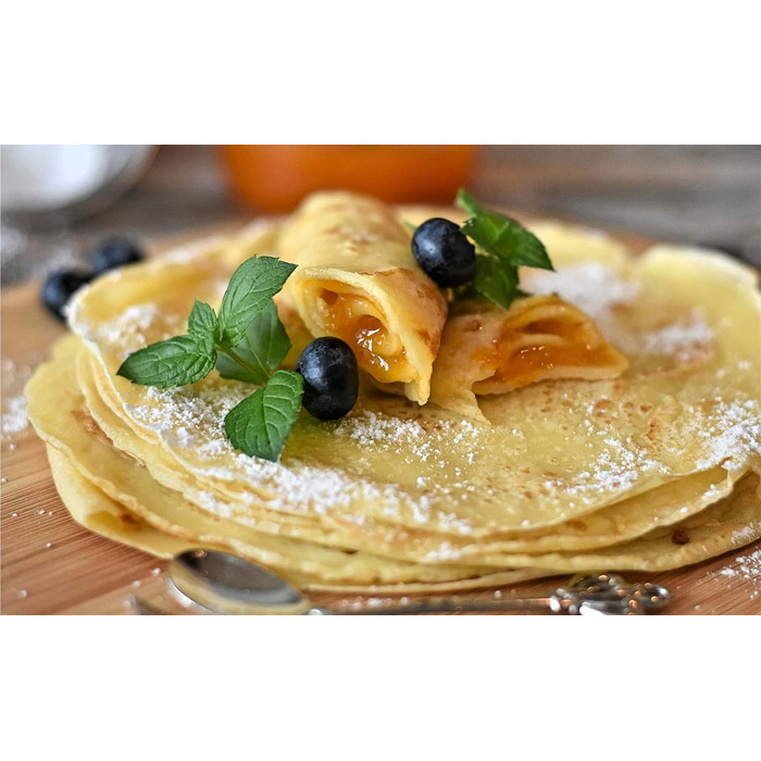 Млинниця 1200 Вт Крута на дотик ручка Антипригарне покриття Діаметр 30 см Крепері Млинар Галети Машина для млинців Сковорода для млинців.