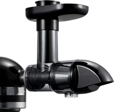Шнекова соковижималка KITOART, насадка для міксера KitchenAid 3.5/4.5/5 кварт з нахиленою головкою, насадка для повільної соковижималки для міксера KitchenAid 3.5/4.5/5 кварт з нахиленою головкою, класичний чорний