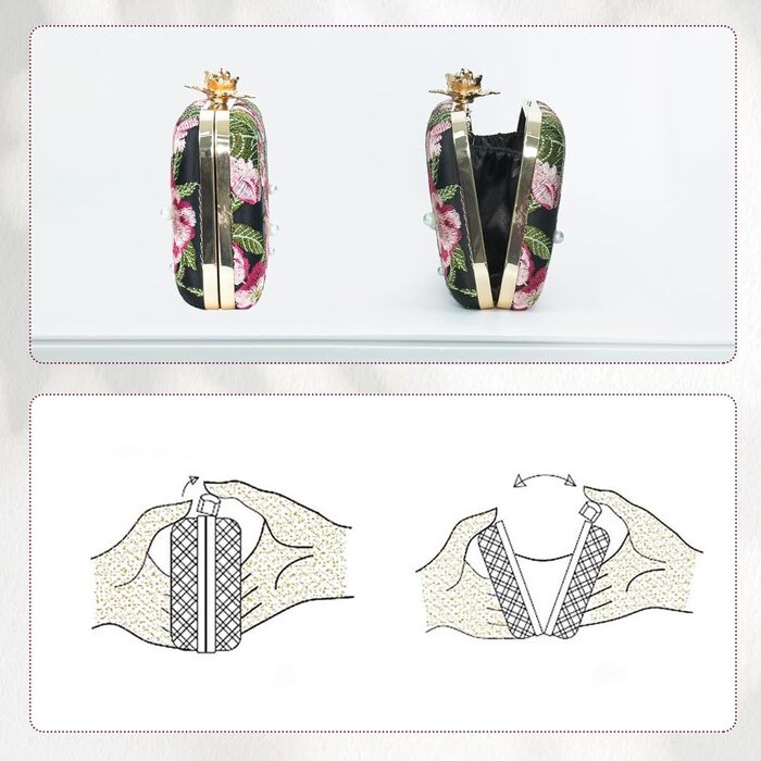 Жіноча сумочка-клатч з квітковою вишивкою та перлами, елегантна сумочка на ланцюжку через плече, вінтажний гаманець для урочистих подій, вечірок, весіль та випускних, зелений колір