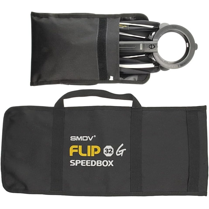 Професійний SMDV Speedbox-Flip32G Softbox 80 см - Швидке налаштування, Рівномірне світло, Чохол для перенесення в комплекті - Професійна зйомка