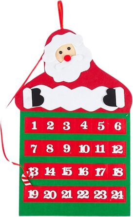 Тканинний адвент-календар з 24 кишенями Shenrongtong