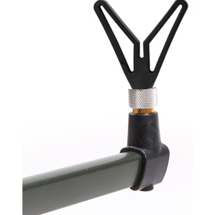 Тримач для вудилищ Master Rod Pod Aluminum Deluxe на 3 вудилища, включаючи сумку для зберігання вудилищ (зелений тримач для вудилищ)