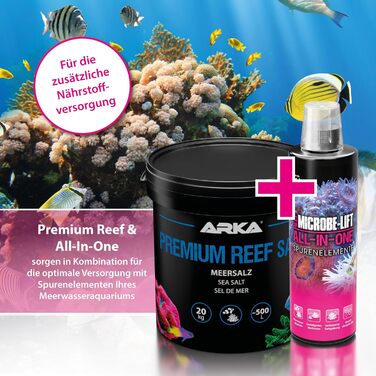 Преміум Reef Salt - 20 кг - Високоякісна морська сіль для оптимального догляду за коралами в морських акваріумах, швидко розчинна, підтримує довготривалий ріст і здоров&39я коралів.