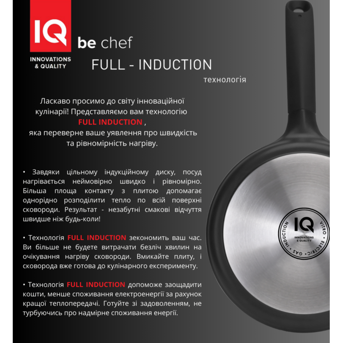 Сковорода IQ Be Chef 24 см  (6898014)