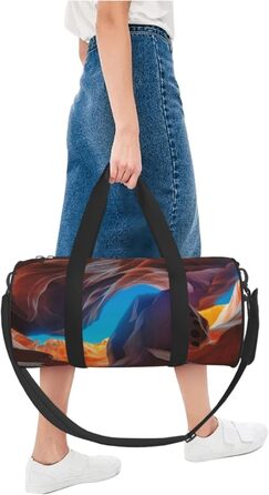 Спортивна сумка для подорожей Антилопа Каньйон, чорна, універсальний розмір