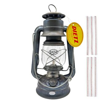 Моє світло Dietz 76 Оригінальний нефарбований олійний ліхтар, включаючи 100 бавовну, змінну смужку ґноту 1,27 см зі справжньою червоною строчкою (необроблена)