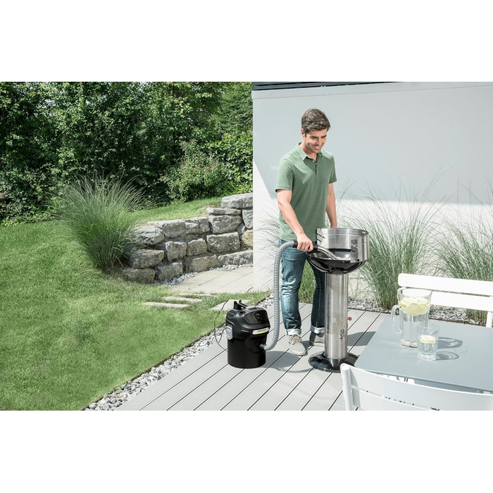 Пилосос для прибирання золи та сухого сміття Krcher AD 2 ідеально підходить для чищення камінів та пелетних печей (з фільтром для