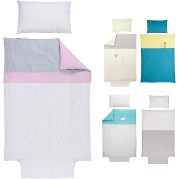 Комплект постільної білизни підодіяльник для ковдри 100х135 см - 100х140 см наволочка 40х60 см - колекція Claudine - 100 органічна