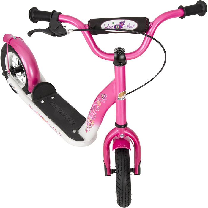 Самокат дитячий самокат з пневматичними шинами для хлопчиків і дівчаток від 4-5 років 10-дюймовий класичний дитячий самокат безриз