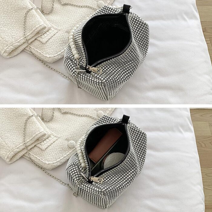 Клатч жіноча вечірня сумочка маленька блискуча сумочка елегантний весільний весільний клатч перлове намисто вечірні сумочки маленькі золоті срібні