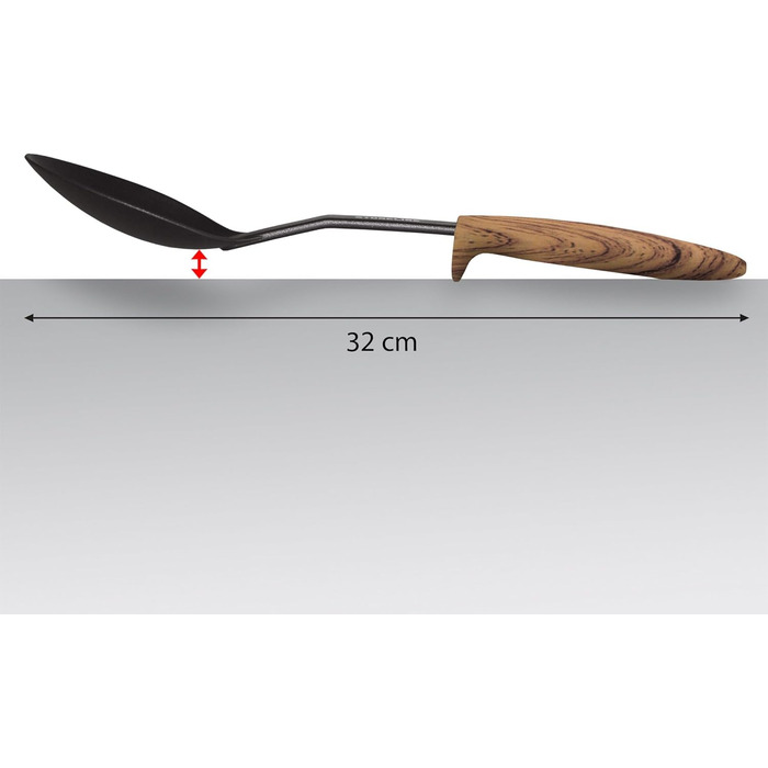 Набір кухонного посуду STONELINE Back to Nature з 9 предметів, ручки під дерево, пластик, з практичною підтримкою, підходить для п