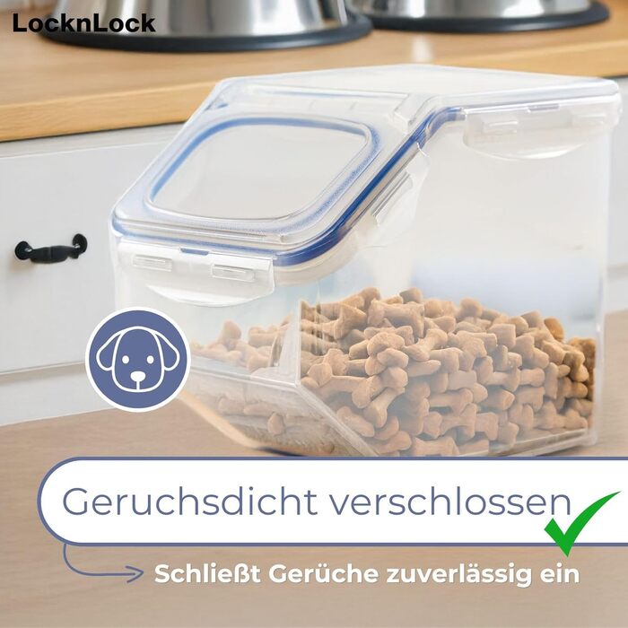 Контейнер Lock&Lock PP Classic для сипучих продуктів з кришкою з мірним стаканом 12 л 35 x 23 x 27 см Герметичний контейнер для зберігання круп, цукру, борошна та інших сипучих продуктів 12 л
