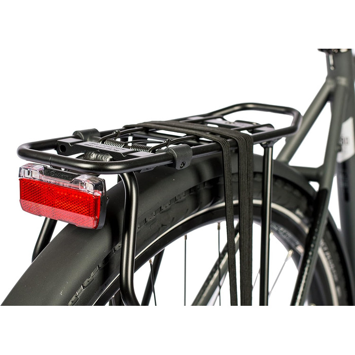 Чоловічий міський велосипед Airtracks 28 дюймів XXL, посилений, до 150 кг, міський велосипед CI.2880, втулка Shimano Nexus з 7 швидкостями та динамо - матово-чорний - розміри рами 56 см та 60 см - модельний рік 2026, 60 см (підходить для велосипедистів зр