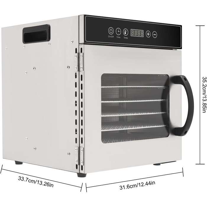 Сублімаційна сушарка, 8-рівневий дегідратор для продуктів Сублімаційна сушарка для дому 8 рівнів дегідратора з нержавіючої сталі Дегідратор Дегідратор для сушарки для фруктів 30-90C (8)