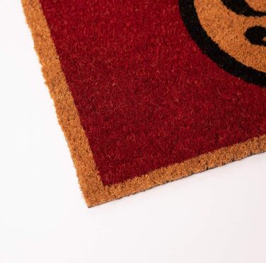 Килимок для дверей Grupo Erik Coconut з гербом Хогвартса та брухту 40x60 см - Забавний килимок для дверей - Килимок для дверей в приміщенні, фанатський предмет Гаррі Поттера, ягода