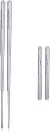 Безмежна подорож Складні телескопічні титанові палички для їжі Кемпінг Кемпінг Пікнік Складаний посуд Столові прибори Ti1004T