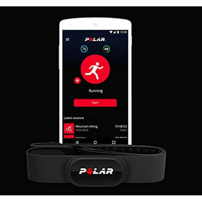 Комплект датчиків серцевого ритму Polar H10, чорний, M/XXL, 92061854