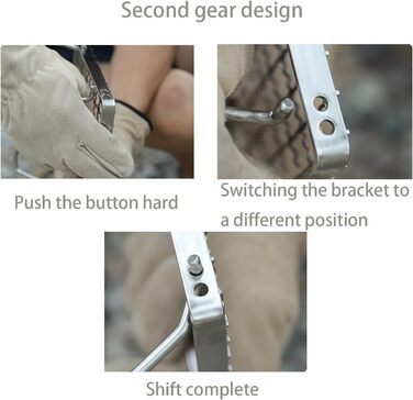 Портативний складаний гриль-стійка для гриля - , сріблястий, кріплення для варильної поверхні з нержавіючої сталі, підставка для пароварки, підходить для приготування чаю на плиті, пікніків, барбекю, кемпінгу тощо.