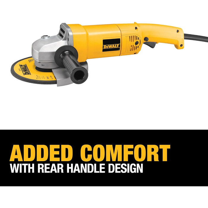 Дюймова середня кутова шліфувальна машина DeWalt DW840, 7-