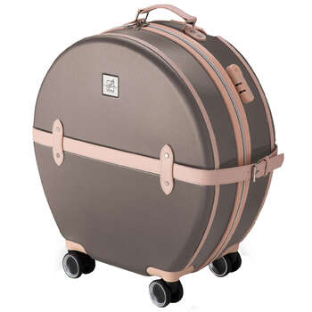 Валіза Semi Line 24' (M) Brown/Pink Cream (T5673-3)