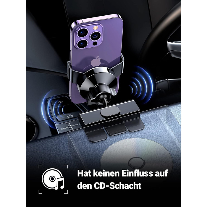 Автомобільний тримач CD слот автомобільний мобільний телефон гравітаційний автомобільний мобільний телефон тримач однією рукою сум