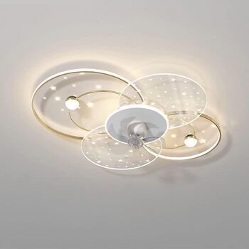 Вт світлодіодний стельовий світильник з можливістю регулювання, стельовий вентилятор зі світлодіодним підсвічуванням, регульованою