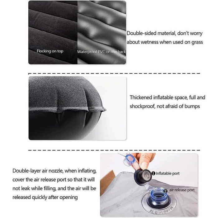 Автомобільний надувний матрац, для Audi a6 c4 c5 c6 c7 c8 Avant Quattro повний привід s-Line Портативний кемпінговий надувний матрац Надувний автомобільний матрац Надувний матрац для заднього сидіння, B звичайний B