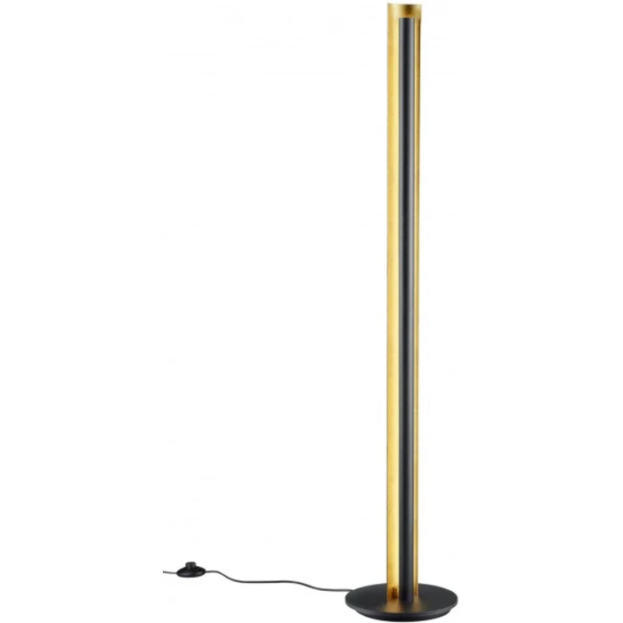 Стійка LED-лампа Trio Texel 474410179, 15 Вт, з димером, чорний/золотий, 25 x 25 x 142.5 см