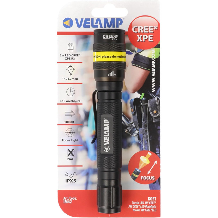 Тактичний ліхтарик CREE, з можливістю фокусування