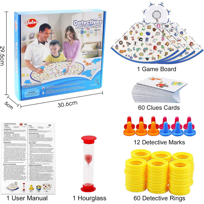 Настільна гра VATOS, навчальна гра Маленький детектив для дітей, іграшки для сімейної вечірки, ігри на відповідність, подарунок ві