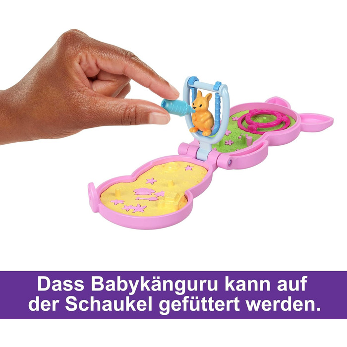 Ігровий набір 2-в-1 з розплідником для тварин, 2 ляльками, 7 тваринами та аксесуарами, включаючи м'яку сумку та скриньку, ідеально