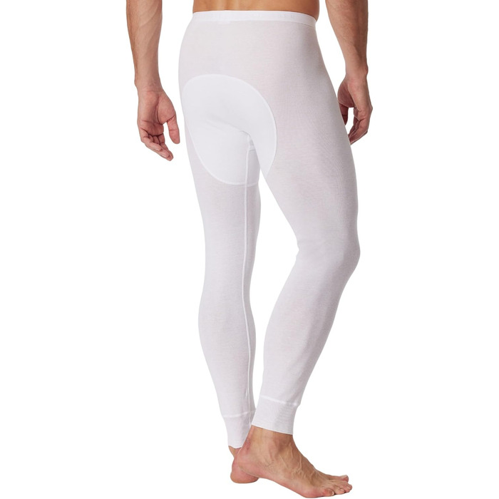 Чоловічі довгі трусики Schiesser з широким поясом - Оригінальні тонкі ребристі L Білі005135