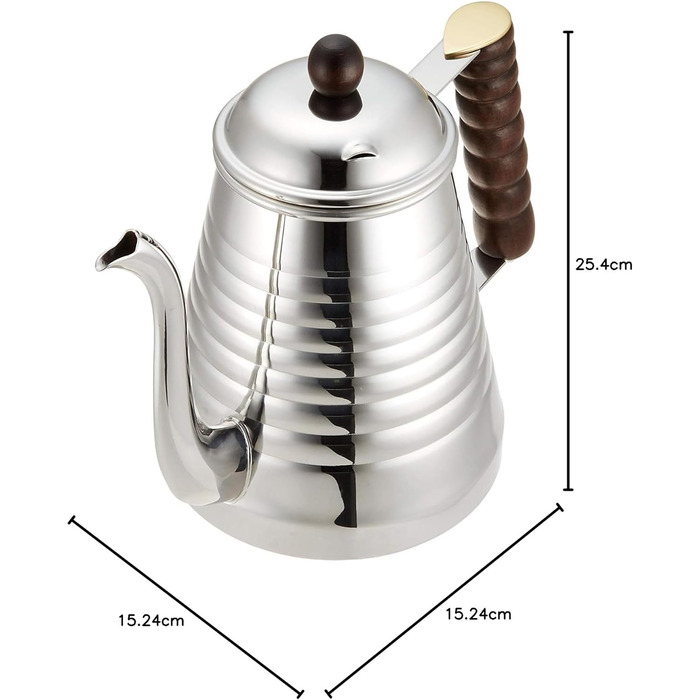 Чайник-крапельниця Kalita 52073 Wave, 1 л, нержавіюча сталь, 1000 мм, сріблястий