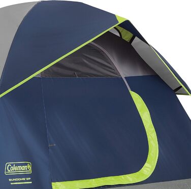 Намет кемпінговий купольний 2-місний Coleman Sundome – 3-сезонний, WeatherTec, водостійкий, Navy/Grey