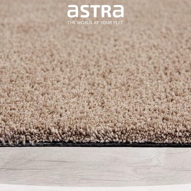 Килимок для дверей Astra Indoor, нековзний - легкий у догляді, миється, брудозатримуючий килимок - вхідний килимок без ПВХ - високопоглинаючий килимок, сіро-коричневий, 50 x 80 см (прямокутний), бежевий