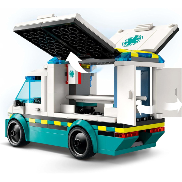 Конструктор LEGO City Ambulance Toy 60451, 184 деталі, іграшкова швидка допомога