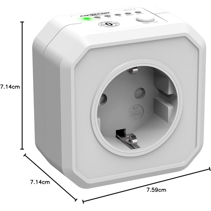 Розетка з таймером зворотного відліку Ansmann - розетка з таймером та таймером.