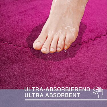 Комплект із 2 нековзних килимків для ванни сливового кольору зі шкіряною підошвою М&39які килимки для ванни та душу Для ванни, душу та туалету Килимки для ванни, які можна прати в пральній машині Rixos