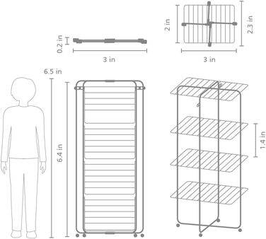 Сушарка для білизни Brabantia HangOn, біла, 30 м