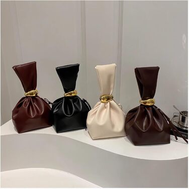 Жіноча сумочка із золотою сережкою, маленький вечірній клатч зі штучної шкіри, гаманець, браслет, бежевий