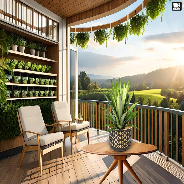 Матовий горщик для квітів PECZEKO - Декоративний горщик для квітів і трав - Міцні та легкі круглі пластикові горщики для вітальні