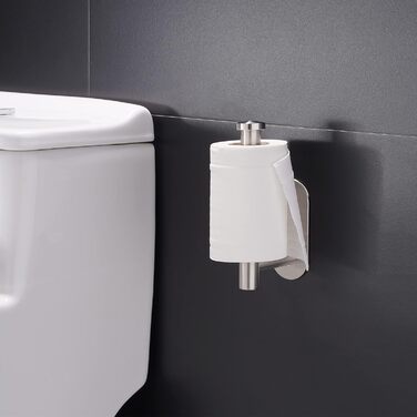 Тримач для туалетних рулонів Aikzik без свердління, самоклеючий тримач для туалетних рулонів з нержавіючої сталі круглий тримач дл