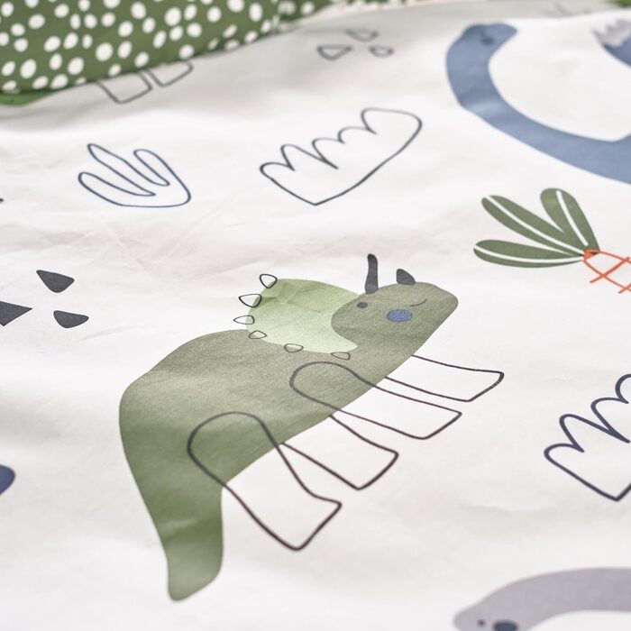 Комплект постільної білизни Familando для хлопчиків та дівчаток 135x200 80x80 см - Мила дитяча постільна білизна з 100 бавовни - П