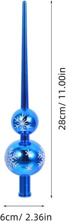 Різдвяна верхівка для ялинки 28 см IMIKEYA