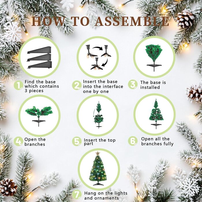 Маленька різдвяна ялинка з вогниками 90 см Dream Loom