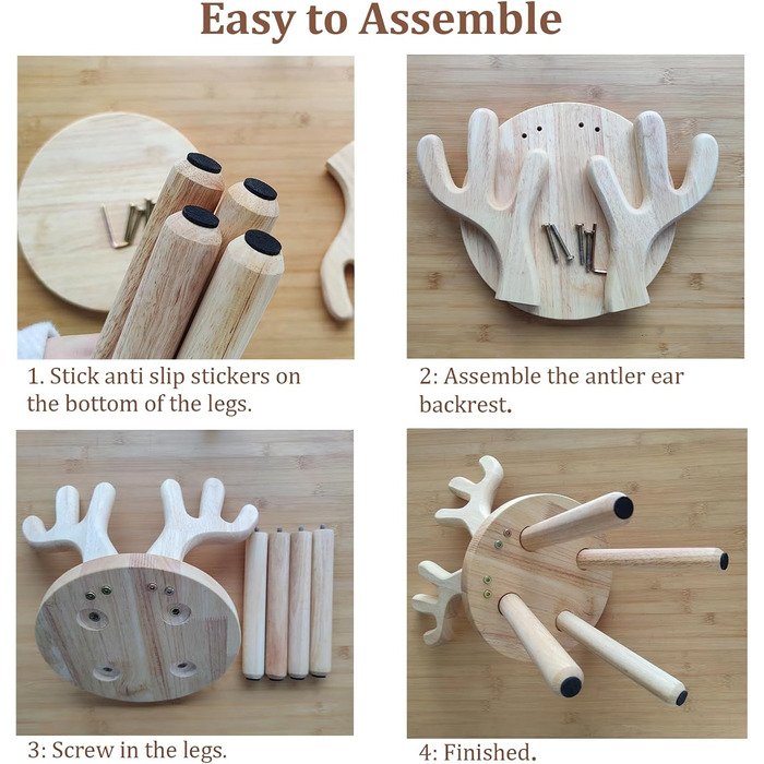 Дерев'яний стілець Yier MEI зі спинкою для дітей висота сидіння 24 см, маленький табурет, дерев'яний стілець для малюків, дитячі м