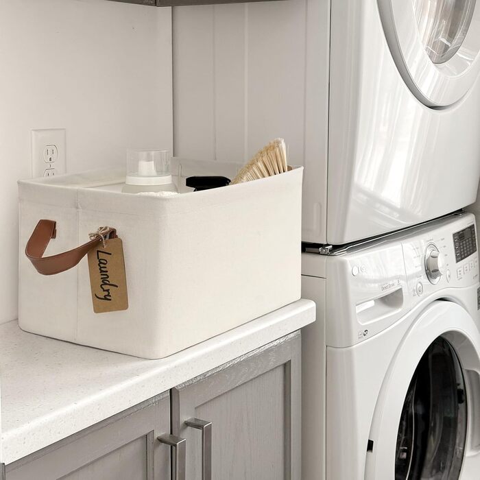 Дитячі коробки для зберігання TIMEYARD, 2 шт., органайзер для шафи об&39ємом 30 л, кошик для зберігання у ванній кімнаті, полиця, письмовий стіл, кошик для білизни, складаний, прямокутний, 42 Д x 28 Ш x 25 В см, бежевий