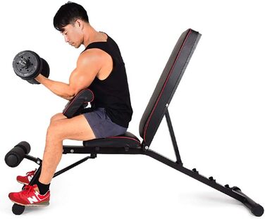 Складана силова лава soges з розкладною розкішною опорою для ніг для тренування м&39язів живота та спини, багатофункціональні силові лави для домашніх силових тренувань, PSBB004-1