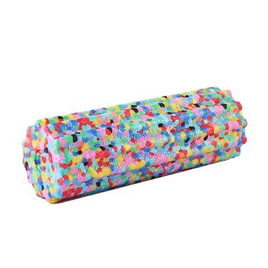 Ролик для фасції 5,3 x 15 см, кольоровий поролоновий ролик для йоги, м&39яка текстура, міцний ролик для масажу м&39язів, міні-колонка для йоги, пристрій для фітнес-тренувань