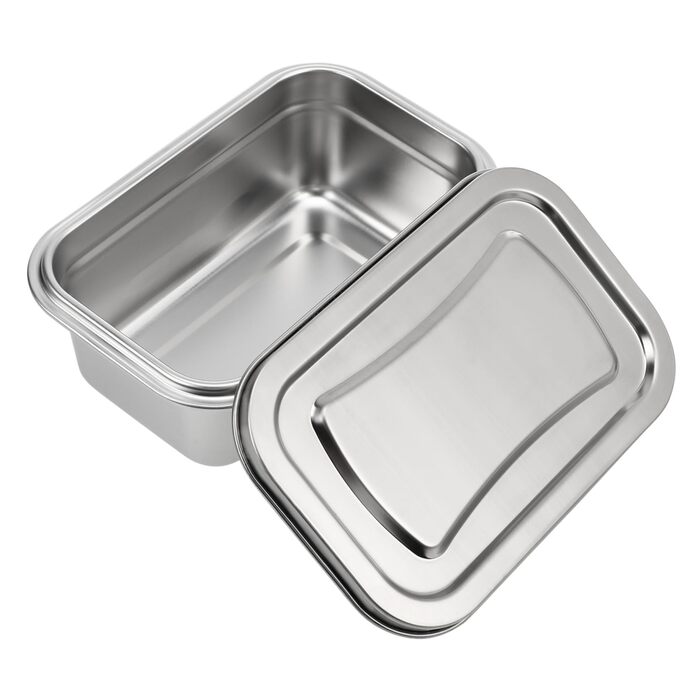 Контейнер для морозива та десертів Zerodeko з кришкою, 7.60x4.92x2.76 см, багаторазовий, герметичний, для зберігання в холодильнику та морозильній камері (йогурт, морозиво, десерти)